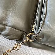 Fortok Loewe Dark Khaki Green Goya Puffer Shoulder Bag 062768 23x13x6cm - 5