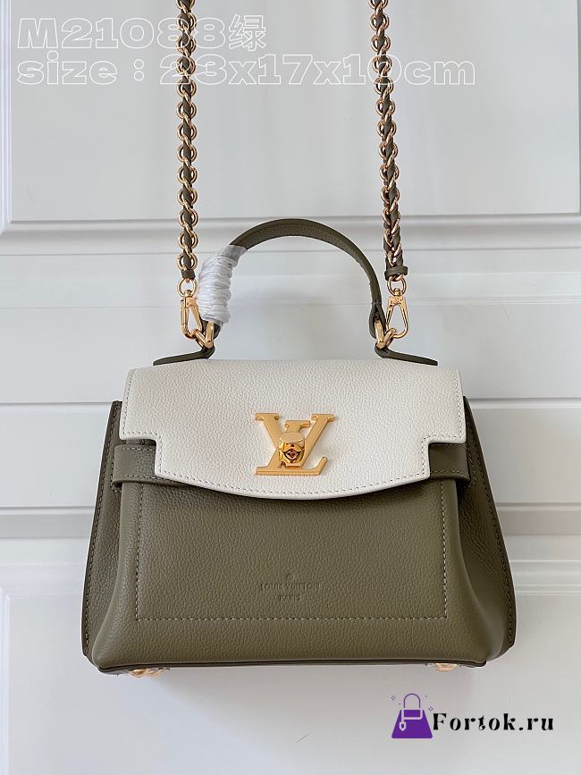 Fortok Louis Vuitton Lockme Ever Bag in Green M21088 23x17x10cm - 1