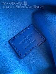 Fortok Louis Vuitton Side Trunk Petite Malle Bag Blue M46358 21x14x6cm - 6