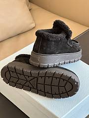 Fortok Prada Suede Loafer Booties Black - 2