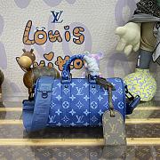Fortok Louis Vuitton Keepall Bandoulière 25 Atlantic Blue M46803 25x15x11cm - 1
