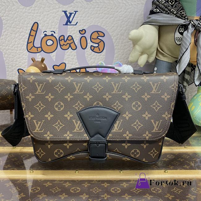 Fortok Louis Vuitton Montsouris Messenger Bag Monogran Canvas Brown M46685 34x19x11cm - 1