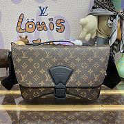 Fortok Louis Vuitton Montsouris Messenger Bag Monogran Canvas Brown M46685 34x19x11cm - 1