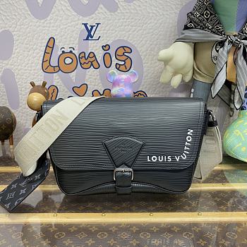 Fortok Louis Vuitton Montsouris Messenger Bag Black M23097 34x19x11cm