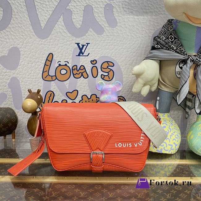 Fortok Louis Vuitton Montsouris Messenger Bag Orange M23097 34x19x11cm - 1