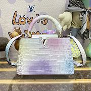 Fortok Louis Vuitton Colorful Crocodile Pattern Bag M48865 27x18x9cm - 1