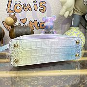Fortok Louis Vuitton Colorful Crocodile Pattern Bag M48865 27x18x9cm - 3