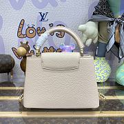 Fortok Louis Vuitton Capucines Bag Beige M23082 27x18x9cm - 6