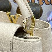 Fortok Louis Vuitton Capucines Bag Beige M23082 27x18x9cm - 5