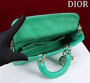 Fortok Dior Lady D-Joy Bag Green M054035 26x13.5x5cm - 3