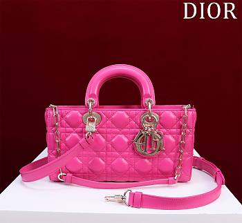 Fortok Dior Lady D-Joy Bag Pink M054035 26x13.5x5cm