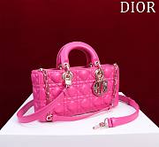 Fortok Dior Lady D-Joy Bag Pink M054035 26x13.5x5cm - 5