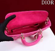 Fortok Dior Lady D-Joy Bag Pink M054035 26x13.5x5cm - 4