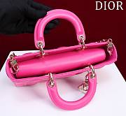 Fortok Dior Lady D-Joy Bag Pink M054035 26x13.5x5cm - 3