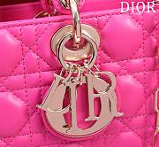 Fortok Dior Lady D-Joy Bag Pink M054035 26x13.5x5cm - 2