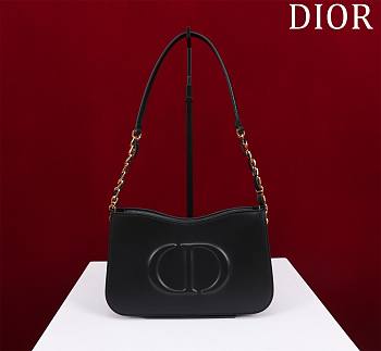 Fortok Dior CD Signature Hobo Mini Bag Black 23.5x14.5x6cm