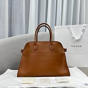 Fortok The Row Margaux 15 Brown Leather Tote Bag 38.5x16x30cm - 1