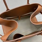 Fortok The Row Margaux 15 Brown Leather Tote Bag 38.5x16x30cm - 5