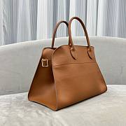 Fortok The Row Margaux 15 Brown Leather Tote Bag 38.5x16x30cm - 4