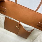 Fortok The Row Margaux 15 Brown Leather Tote Bag 38.5x16x30cm - 2