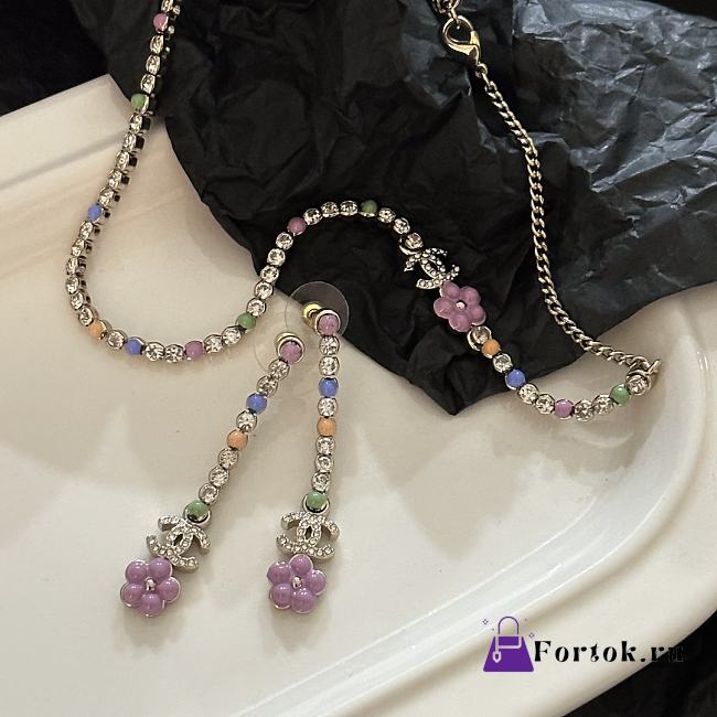 Fortok Chanel Colorful Flower Necklace - 1