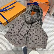 Fortok Louis Vuitton Grey Scraf 30x180cm - 1