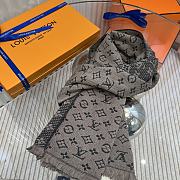 Fortok Louis Vuitton Grey Scraf 30x180cm - 4