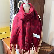 Fortok Fendi Red Scarf 45x200cm - 5