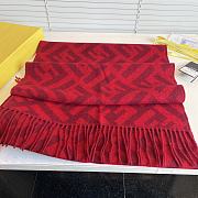 Fortok Fendi Red Scarf 45x200cm - 3