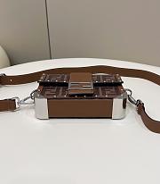 Fortok Fendi Baguette Trunk Bag in Brown 8369 19×4×11cm - 5