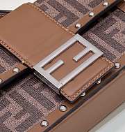 Fortok Fendi Baguette Trunk Bag in Brown 8369 19×4×11cm - 3