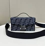 Fortok Fendi Baguette Trunk Bag in Dark Blue 21.5x6.5x12cm - 1