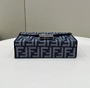 Fortok Fendi Baguette Trunk Bag in Dark Blue 21.5x6.5x12cm - 6