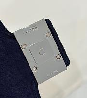 Fortok Fendi Baguette Trunk Bag in Dark Blue 21.5x6.5x12cm - 5