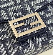 Fortok Fendi Baguette Trunk Bag in Dark Blue 21.5x6.5x12cm - 2