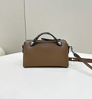 Fortok Fendi Brown By The Way Mini Boston Bag 20cm - 4