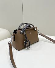 Fortok Fendi Brown By The Way Mini Boston Bag 20cm - 2