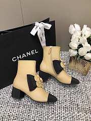 Fortok Chanel Beige Boots With Camellia - 6
