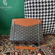 Fortok Goyard Rouette Stracture Bag in Black/Brown 25.5x10x19cm - 1