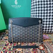 Fortok Goyard Rouette Stracture Bag in Black 25.5x10x19cm - 1