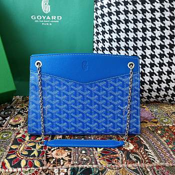 Fortok Goyard Rouette Stracture Bag in Blue 25.5x10x19cm