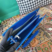 Fortok Goyard Rouette Stracture Bag in Blue 25.5x10x19cm - 4