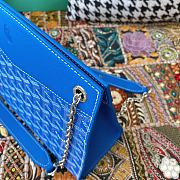 Fortok Goyard Rouette Stracture Bag in Blue 25.5x10x19cm - 6