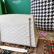 Fortok Goyard Rouette Stracture Bag in White 25.5x10x19cm - 6