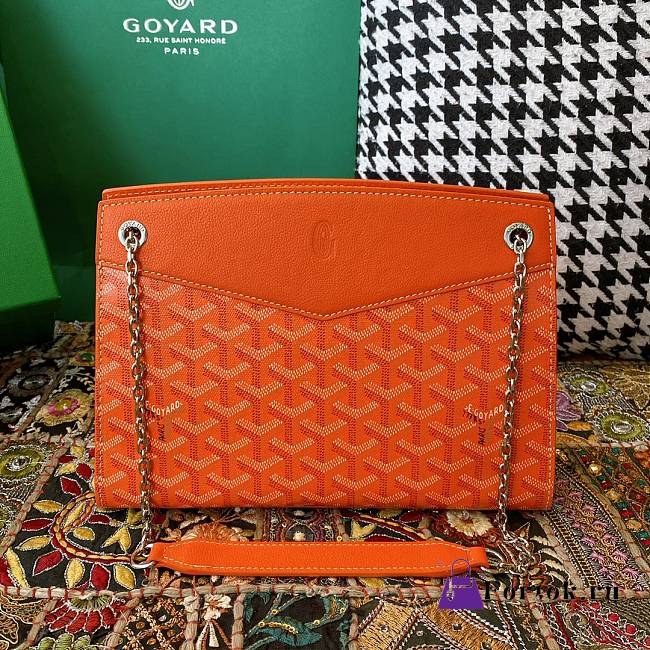 Fortok Goyard Rouette Stracture Bag in Orange 25.5x10x19cm - 1