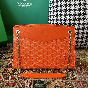 Fortok Goyard Rouette Stracture Bag in Orange 25.5x10x19cm