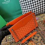 Fortok Goyard Rouette Stracture Bag in Orange 25.5x10x19cm - 5