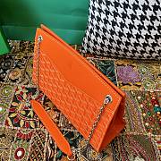 Fortok Goyard Rouette Stracture Bag in Orange 25.5x10x19cm - 6