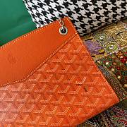 Fortok Goyard Rouette Stracture Bag in Orange 25.5x10x19cm - 4