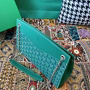 Fortok Goyard Rouette Stracture Bag in Green 25.5x10x19cm - 4